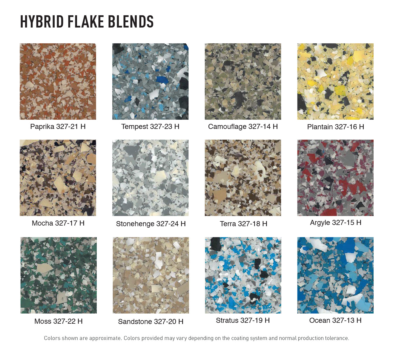 Rock-Cast Flake Blends