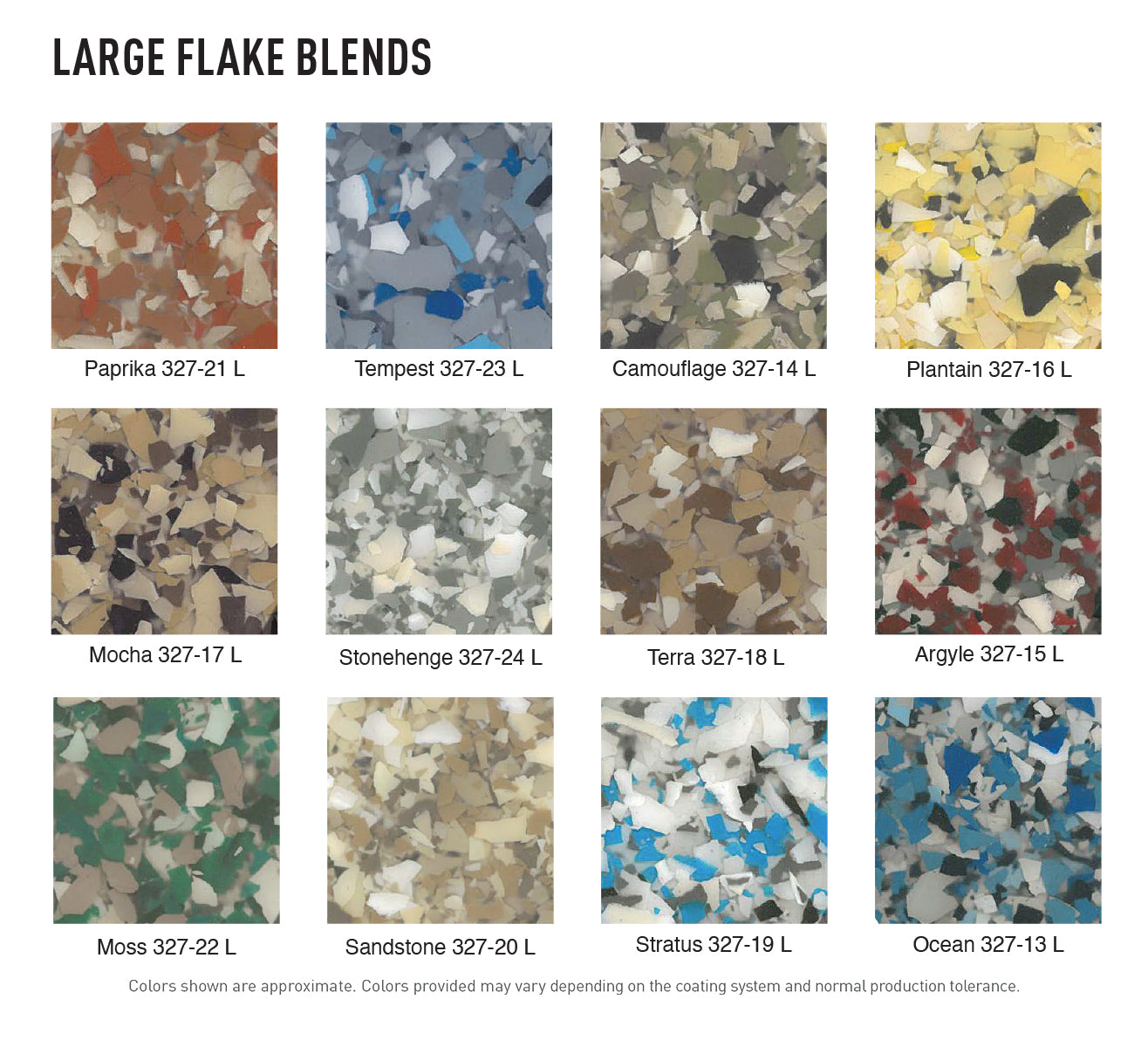 Rock-Cast Flake Blends